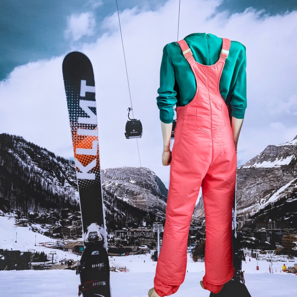 70s Pink Ski Overall, Herman's